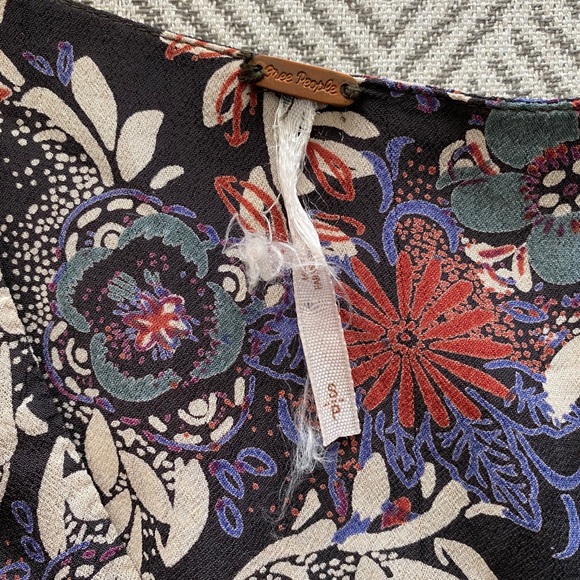 Free People Stealing Fire Tunic Mini Dress small - Picture 8 of 8